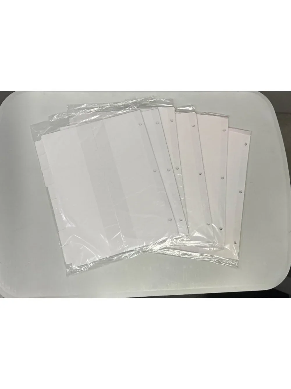 6 Sets Avery Big Tab Write & Erase Dividers 23078 8 White Tabs per Set